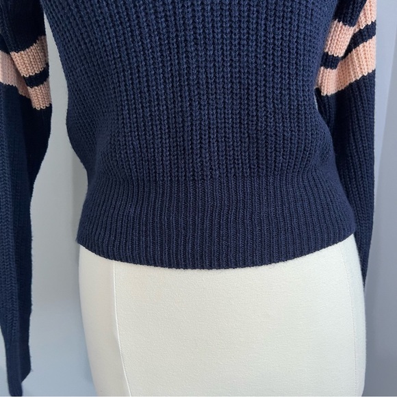 Urban Outfitters S-P Color Block Striped Henley Button Sweater - Picture 8 of 16